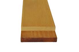 Garapa terasové prkno - vroubkovaný profil